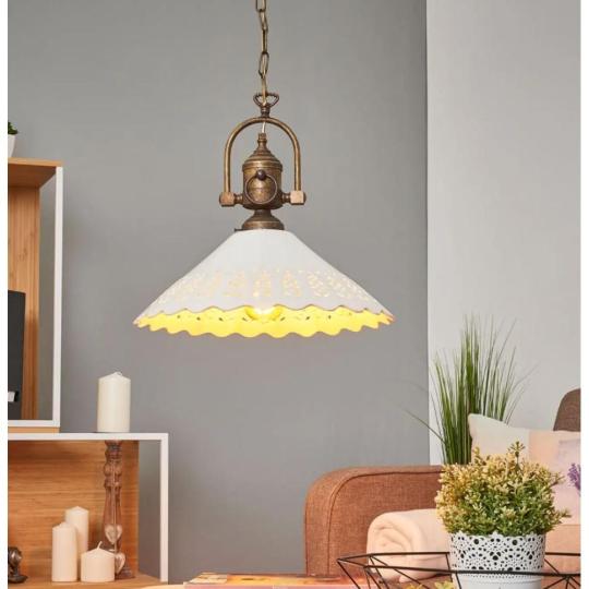 vintage medeny zavesenie keramika tienidlo rustikalny mediteransky antikovany medeny patinovany lampa vidiecky dom vidiecka atmosfera.jpg